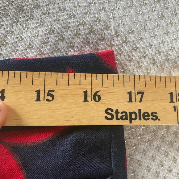 Banana Republic Sloan Ankle Pants Trouser Floral Blue Red Womens Size 8S Short - Picture 10 of 14